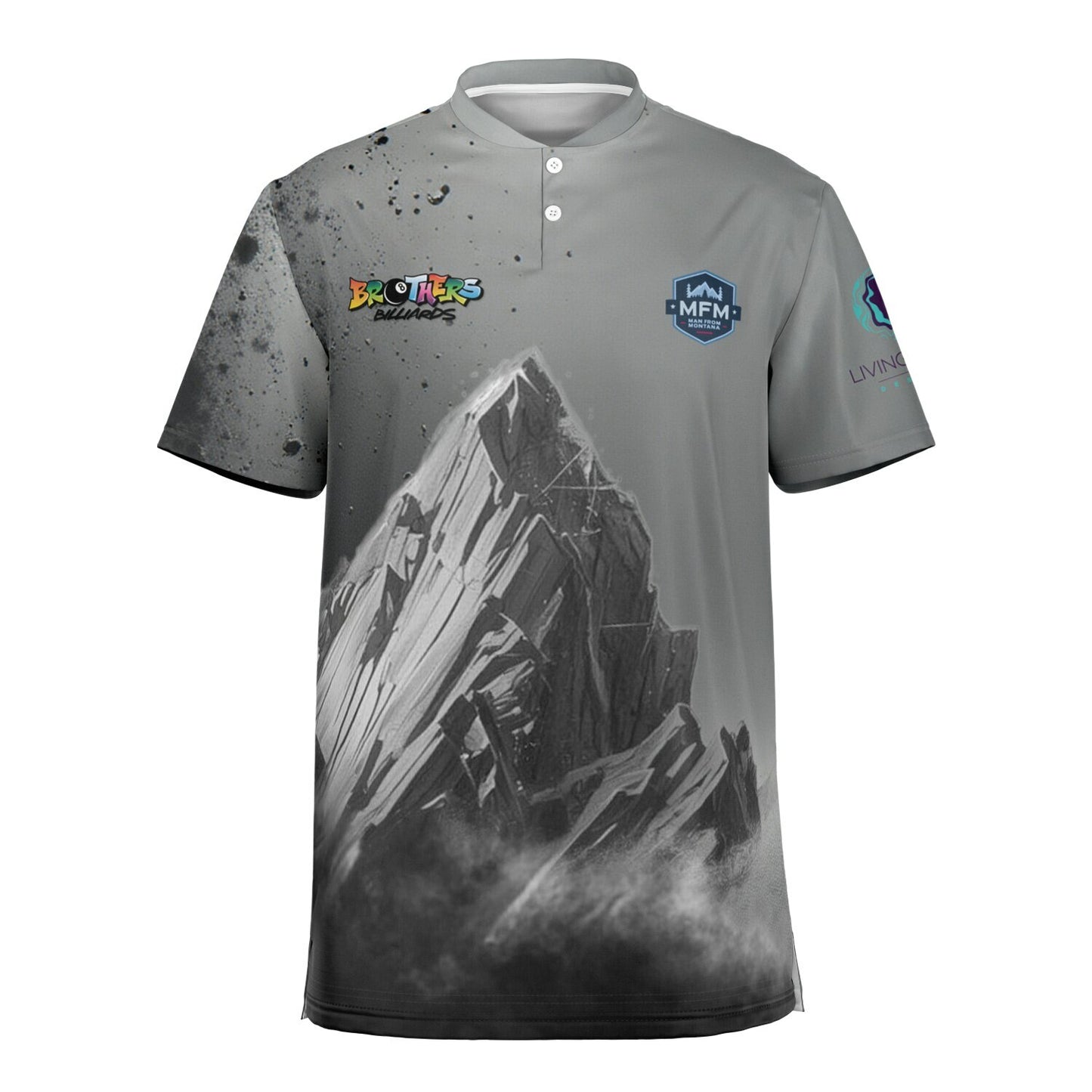 Blade Collar Polo Shirt - AOP