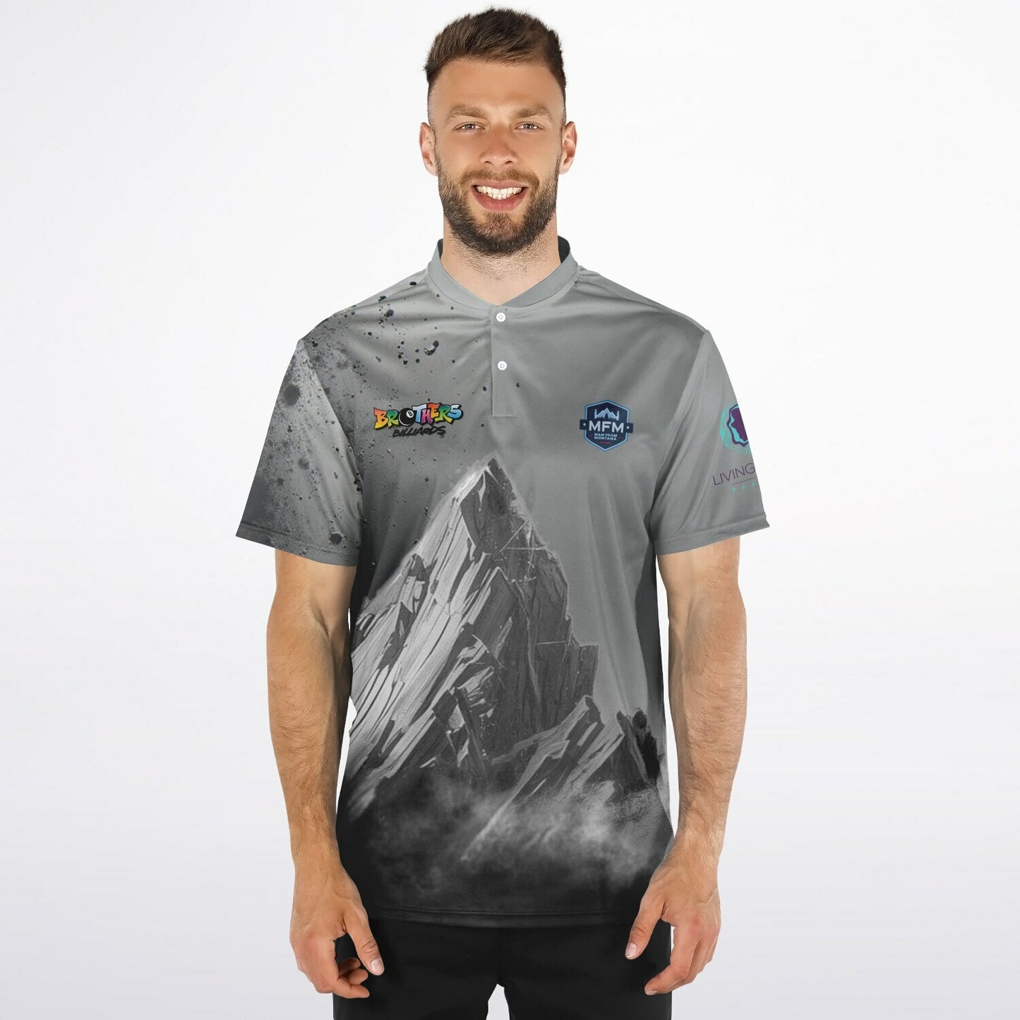Blade Collar Polo Shirt - AOP