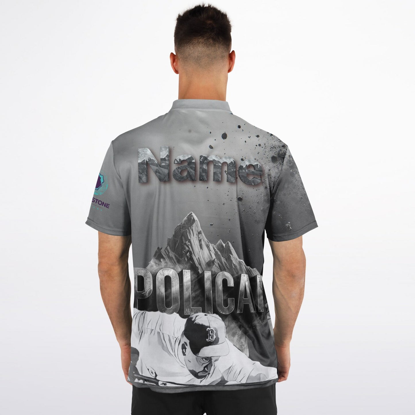 Blade Collar Polo Shirt - AOP