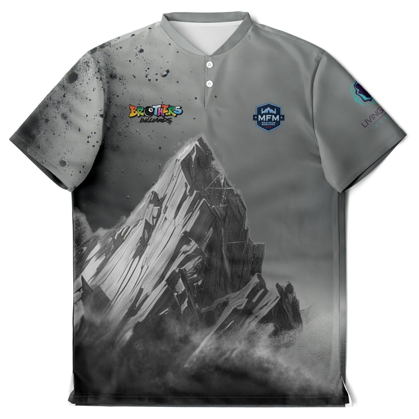 Blade Collar Polo Shirt - AOP