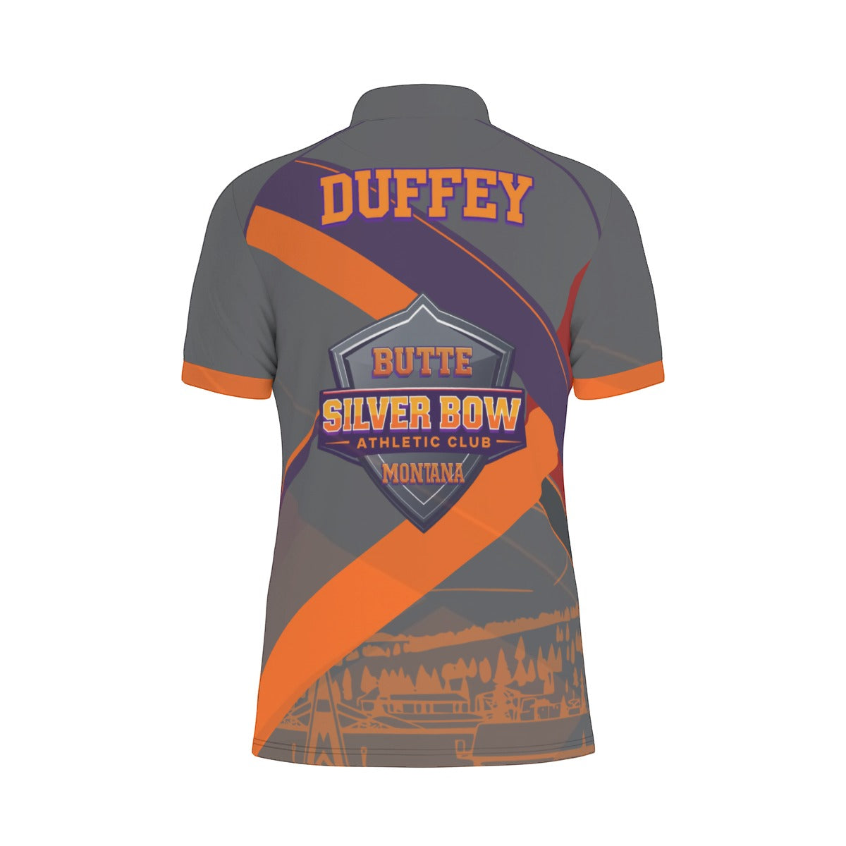 All-Over Print Men's Stretch Collar Polo Shirt