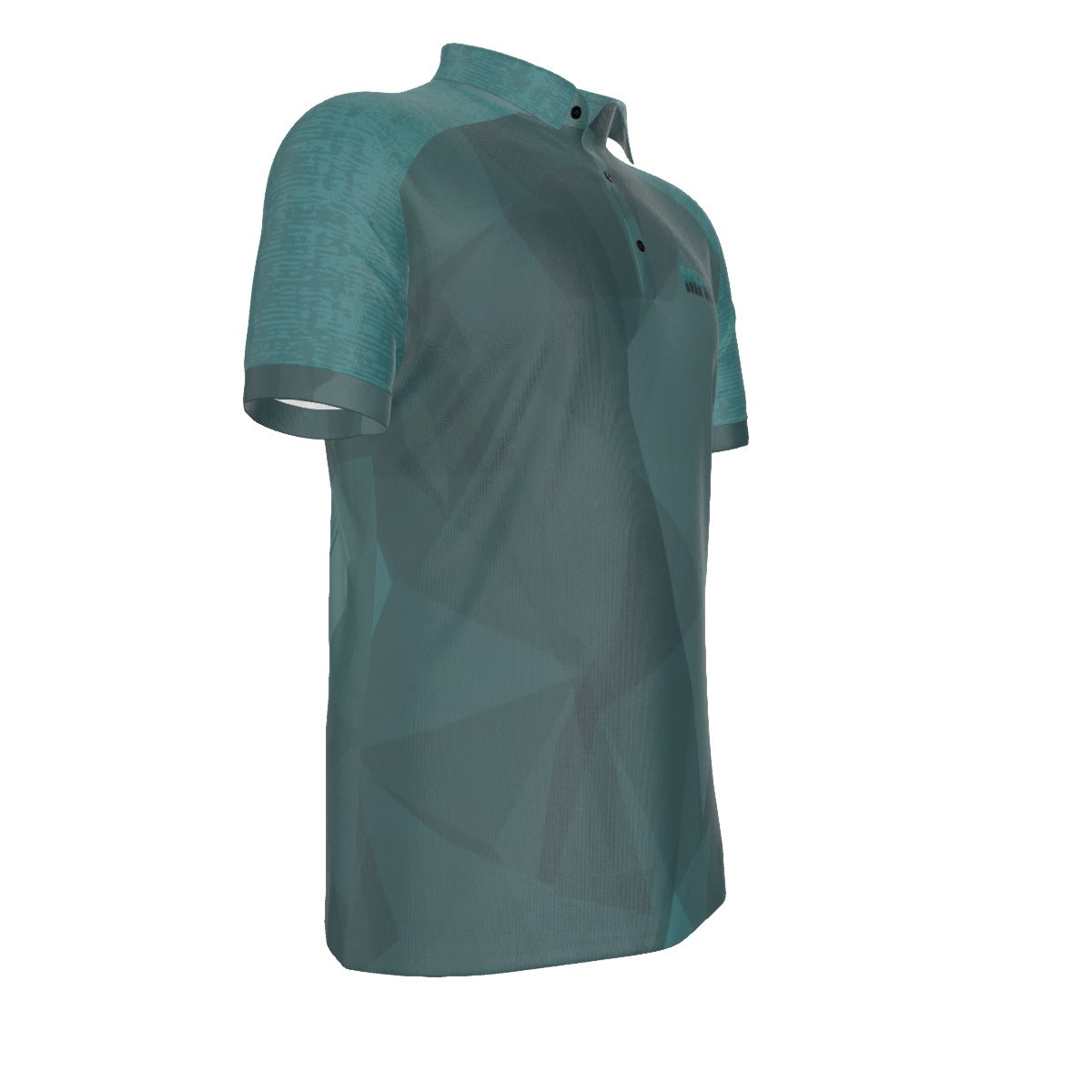 All-Over Print Men's Stretch Collar Polo Shirt