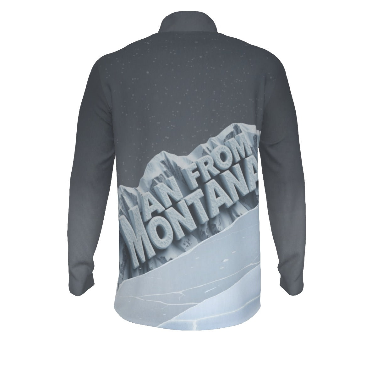 All-Over Print Men's Sports Collar Jersey With Long Sleeve| Interlock