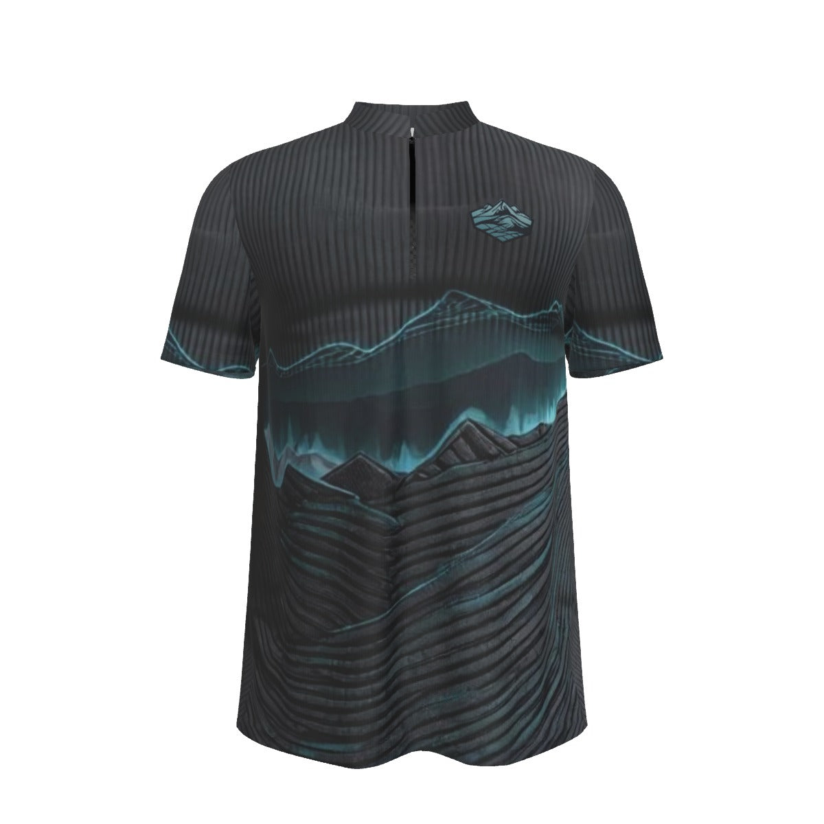 All-over Print Men's Billiard Cloth With Black Zipper