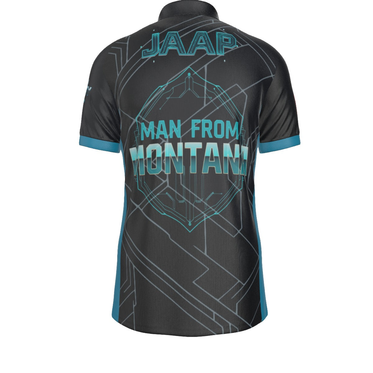 All-Over Print Men's Stretch Collar Polo Shirt