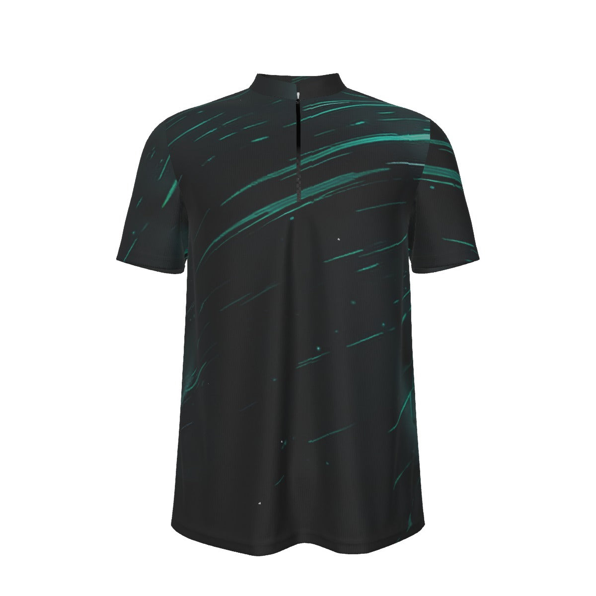 All-over Print Men's Billiard Cloth With Black Zipper