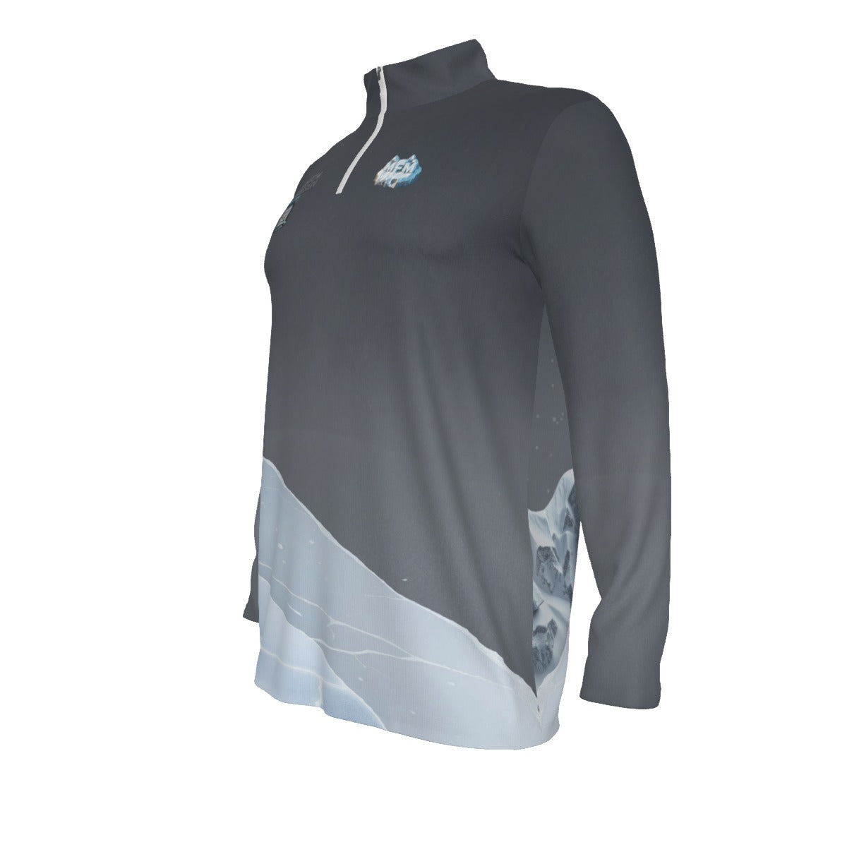 All-Over Print Men's Sports Collar Jersey With Long Sleeve| Interlock