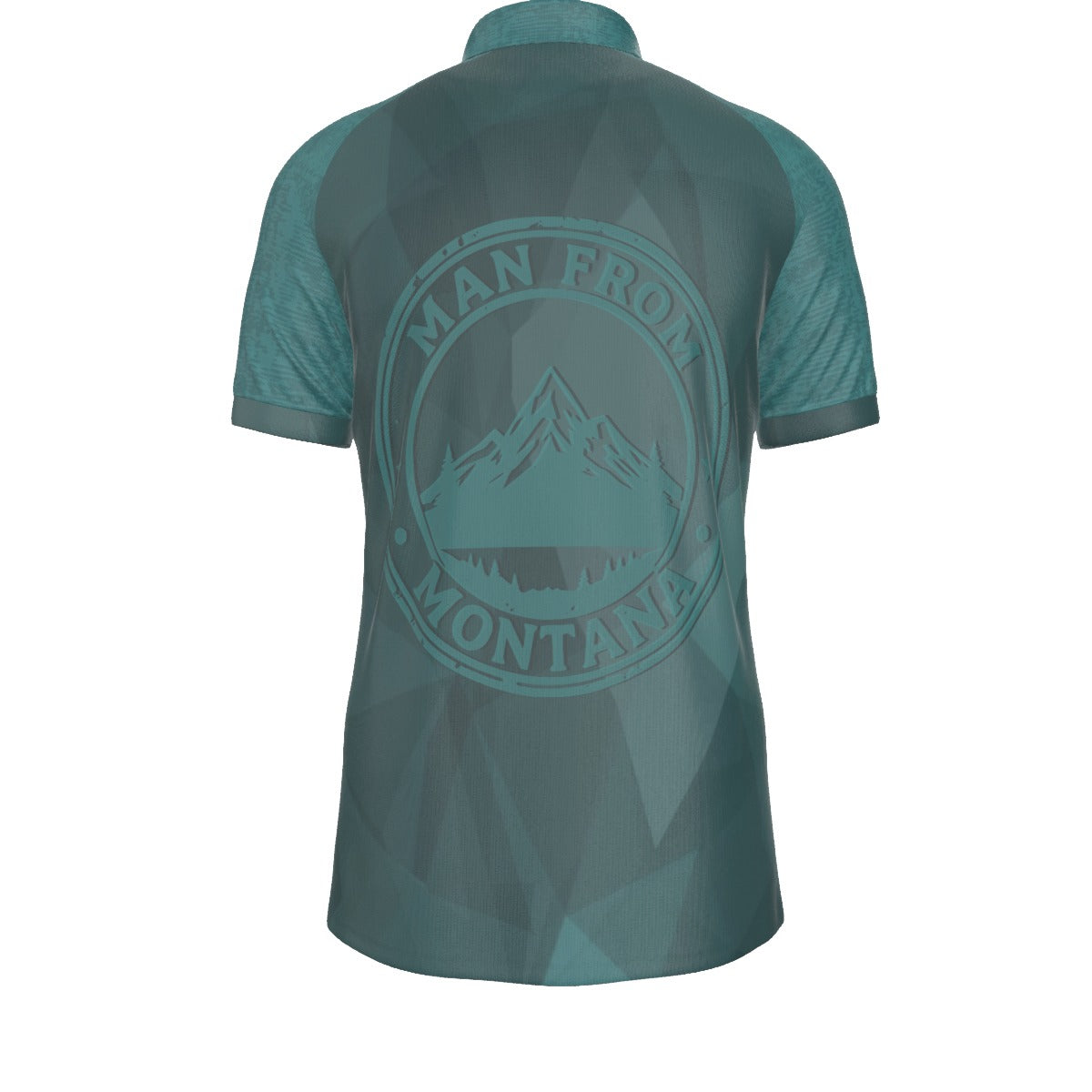 All-Over Print Men's Stretch Collar Polo Shirt