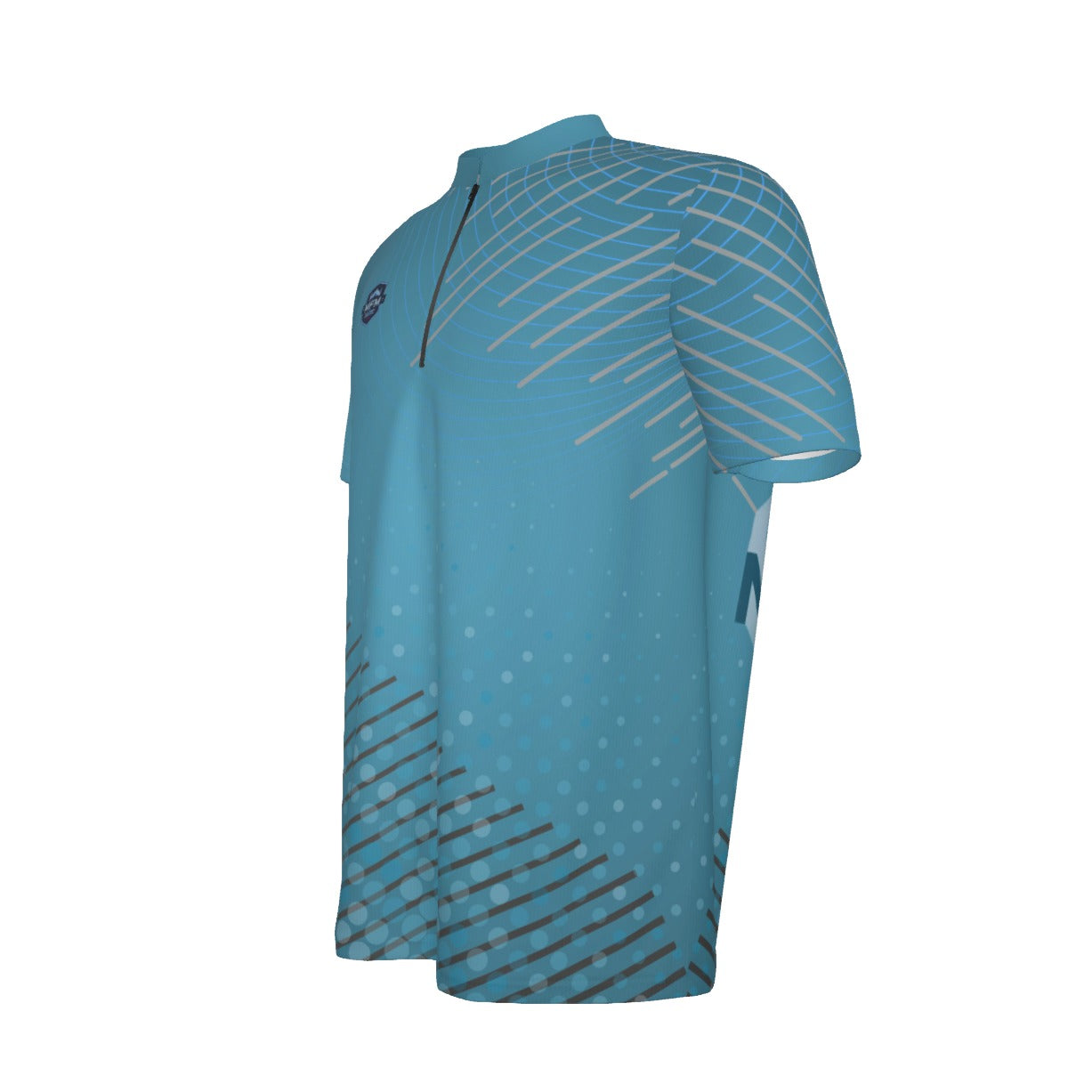 All-over Print Men's Billiard Cloth With Black Zipper