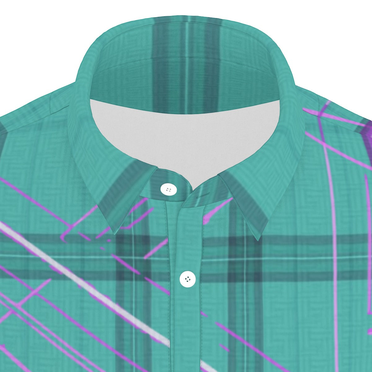 All-Over Print Men's Stretch Collar Polo Shirt