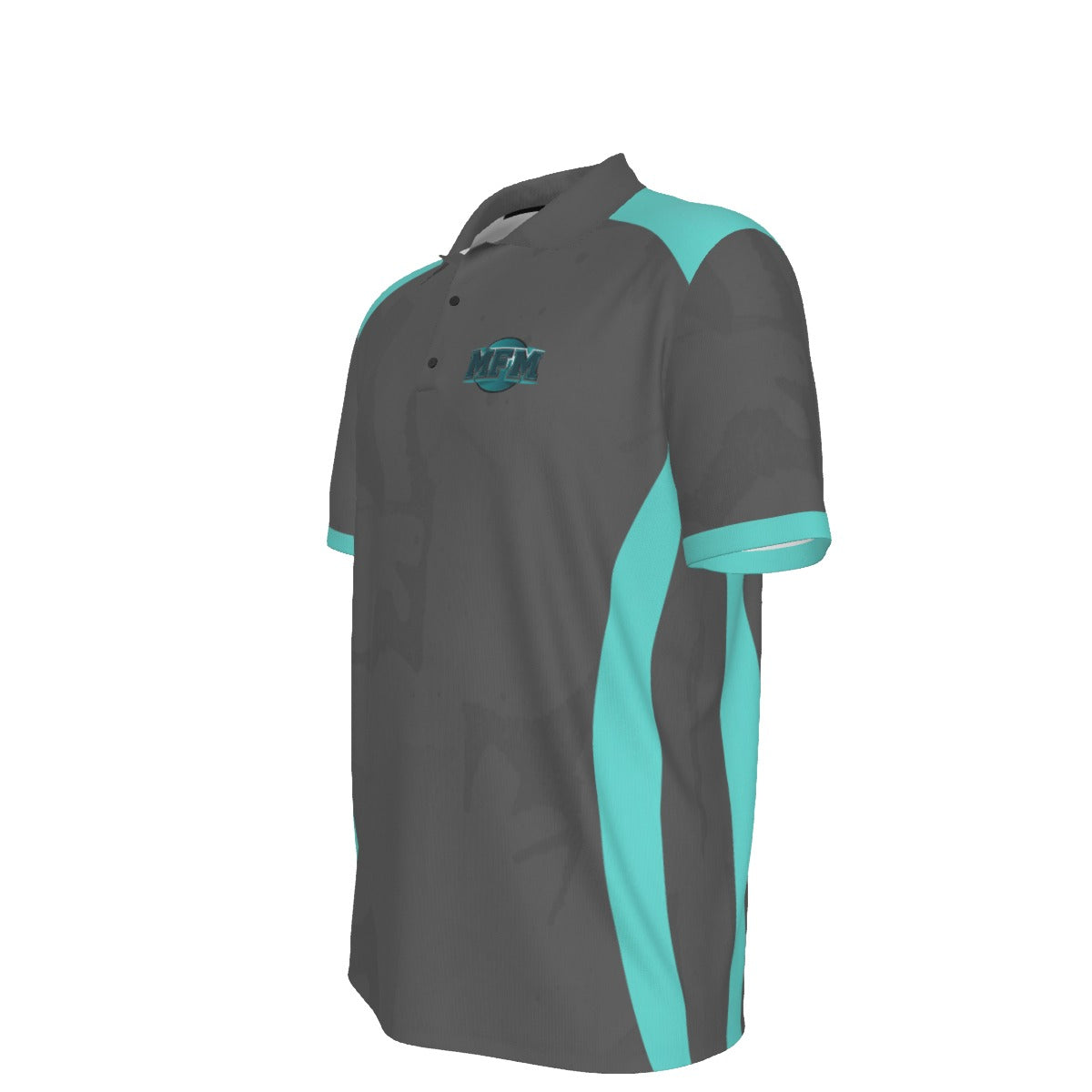 All-Over Print Men's Polo Collar Jersey