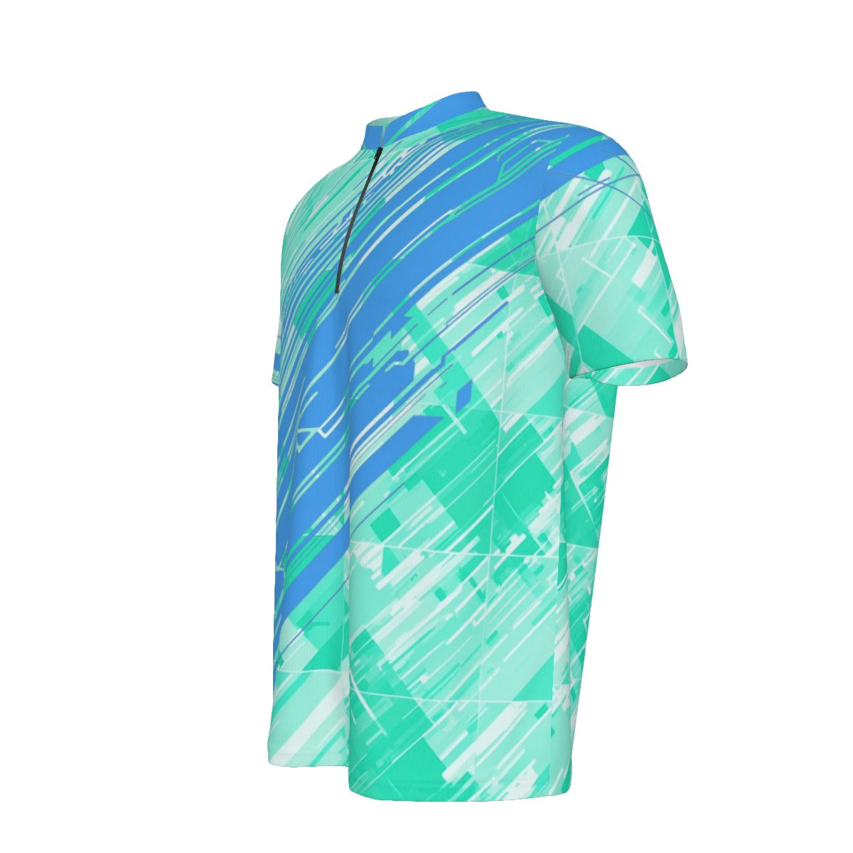 All-over Print Men's Billiard Cloth With Black Zipper