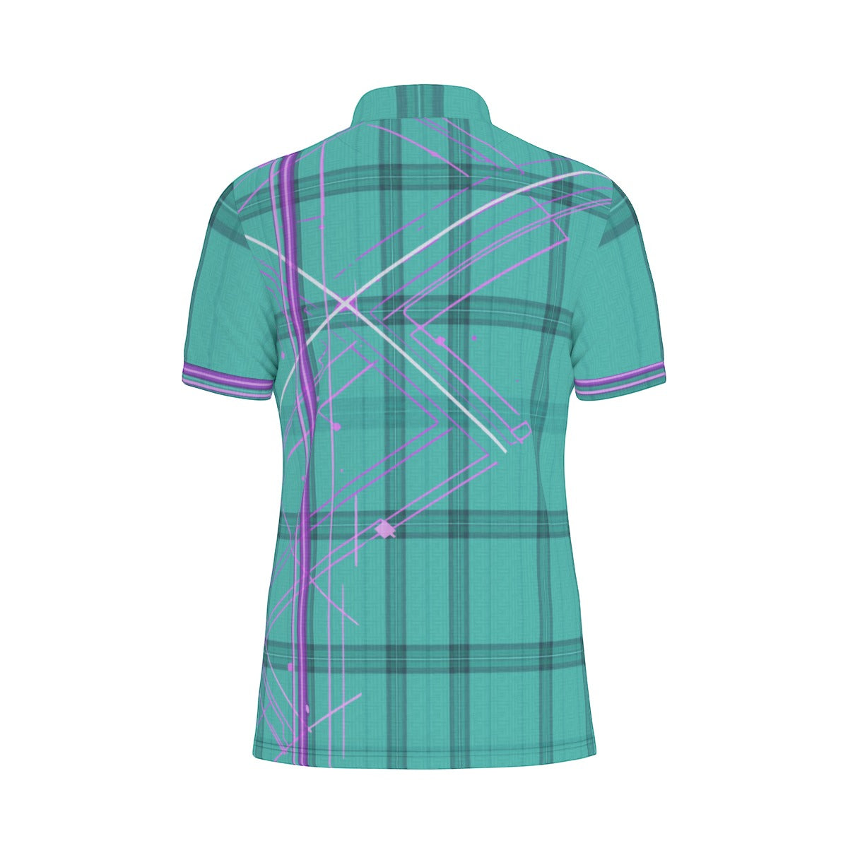 All-Over Print Men's Stretch Collar Polo Shirt